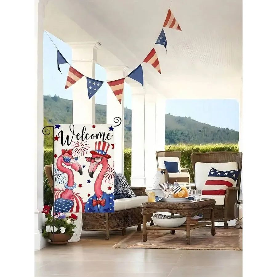 Patriotic Garden Flag Fun
