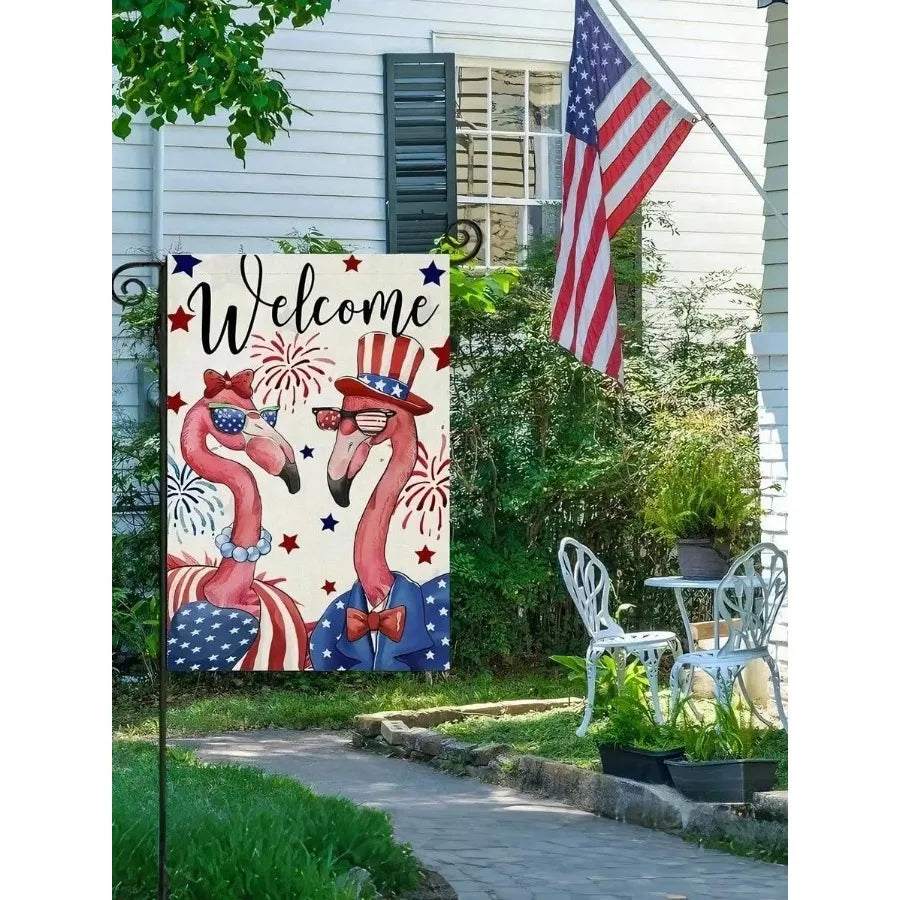 Patriotic Garden Flag Fun